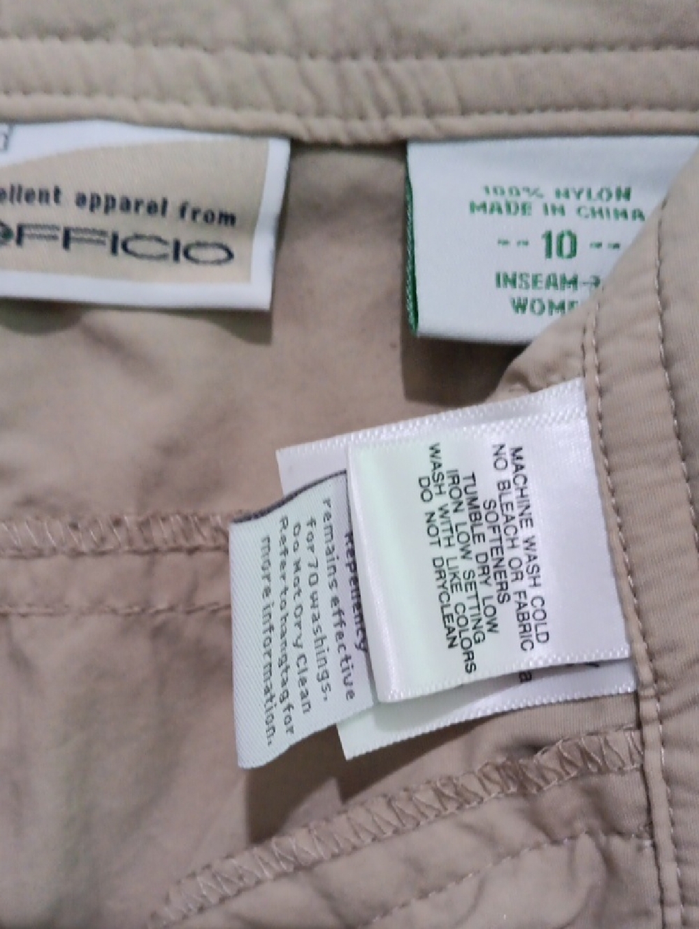 Exofficio Light Khaki Travel Pants with InsectShield - Picture 3 of 6